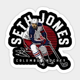 seth jones emblem Sticker